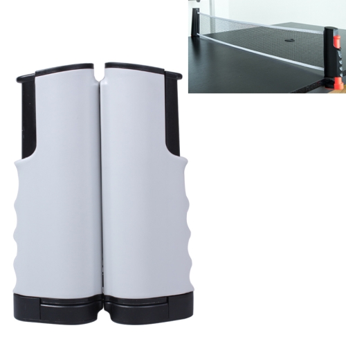 

REGAIL Retractable Portable Table Tennis Net Rack(Black Grey)