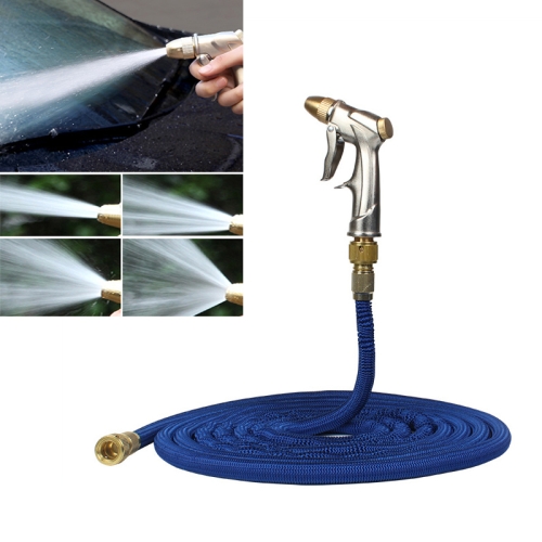 

50FT Car High Pressure Washing Tool Telescopic Water Pipe Set, Length: 5m (Blue)