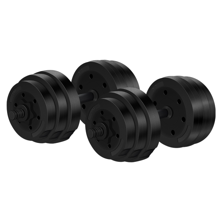 

[JPN Warehouse] 2 PCS 10kg Household Fitness Dumbbell (Black)