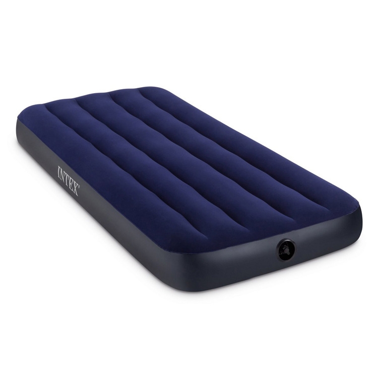

Intex 68758 Outdoor Camping Flocking Air Inflatable Mattress Moisture-proof Cushion Mattress Sleeping Pad, Size: 137x191x22cm