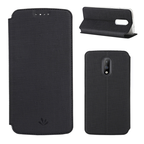 

ViLi Texture PU Leather Case for OnePlus 7, with Holder & Card Slots & Wallet (Black)