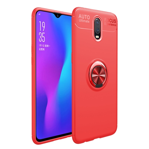 

lenuo Shockproof TPU Case for OnePlus 7, with Invisible Holder (Red)