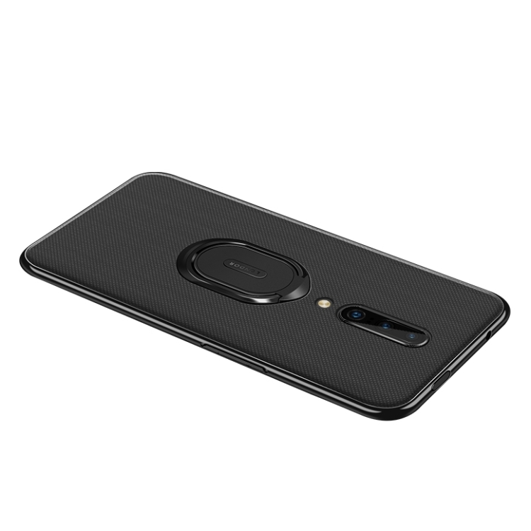 

LONDOR Shockproof PC + TPU Case for OnePlus 7 Pro, with Metal Holder(Black)