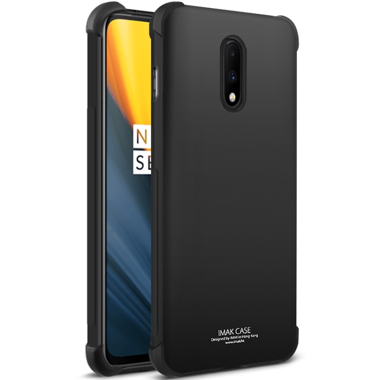

IMAK All-inclusive Shockproof Airbag TPU Case for OnePlus 7, with Screen Protector (Black)