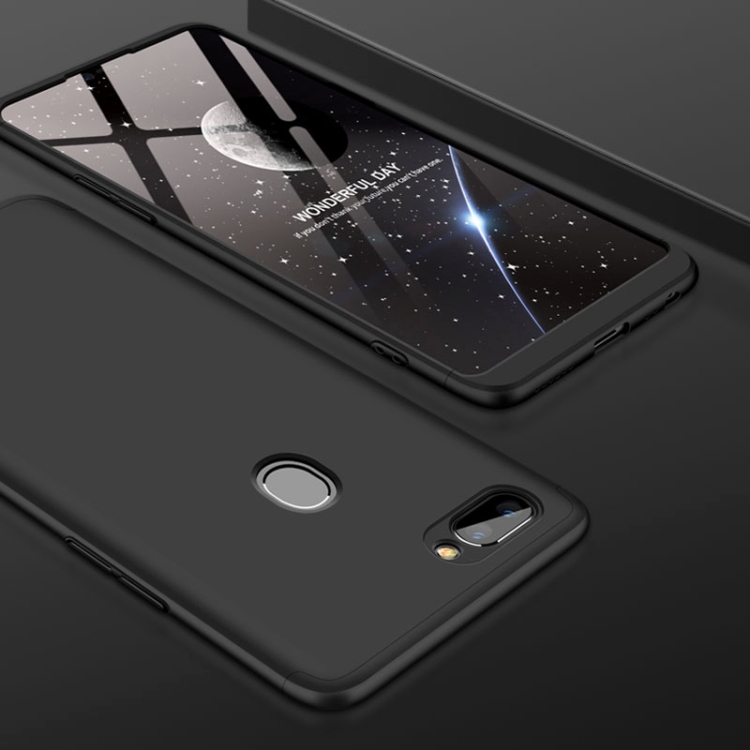 

GKK Three Stage Splicing Full Coverage PC Case for OPPO Realme 2 (Black)