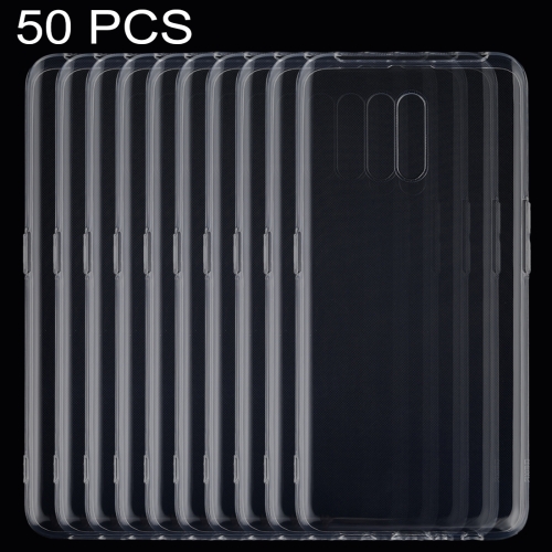 

50 PCS 0.75mm Ultrathin Transparent TPU Soft Protective Case for OPPO Reno