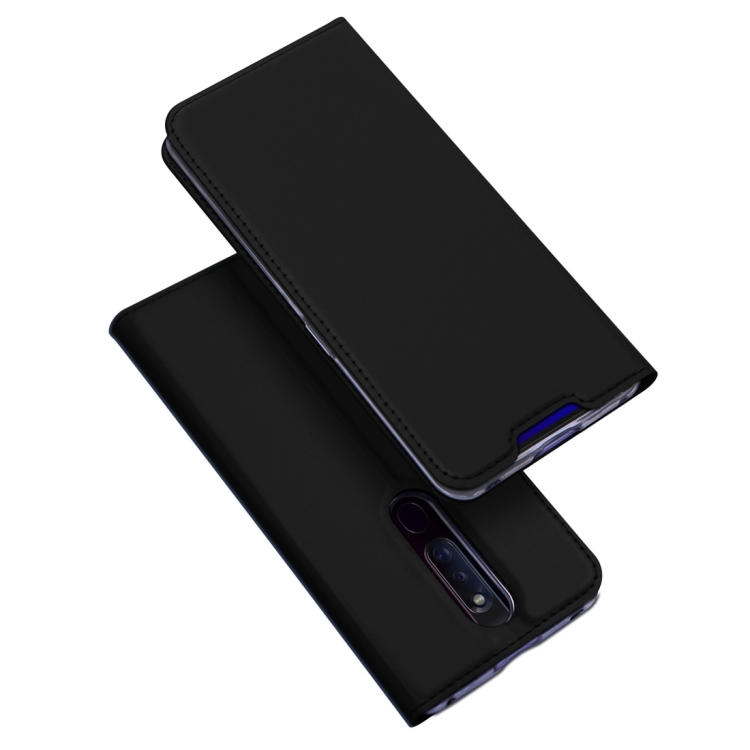 

DUX DUCIS Skin Pro Series Horizontal Flip PU + TPU Leather Case for OPPO F11 Pro, with Holder & Card Slots (Black)