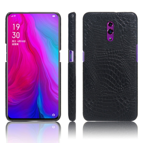 

Shockproof Crocodile Texture PC + PU Case for OPPO Reno (Black)