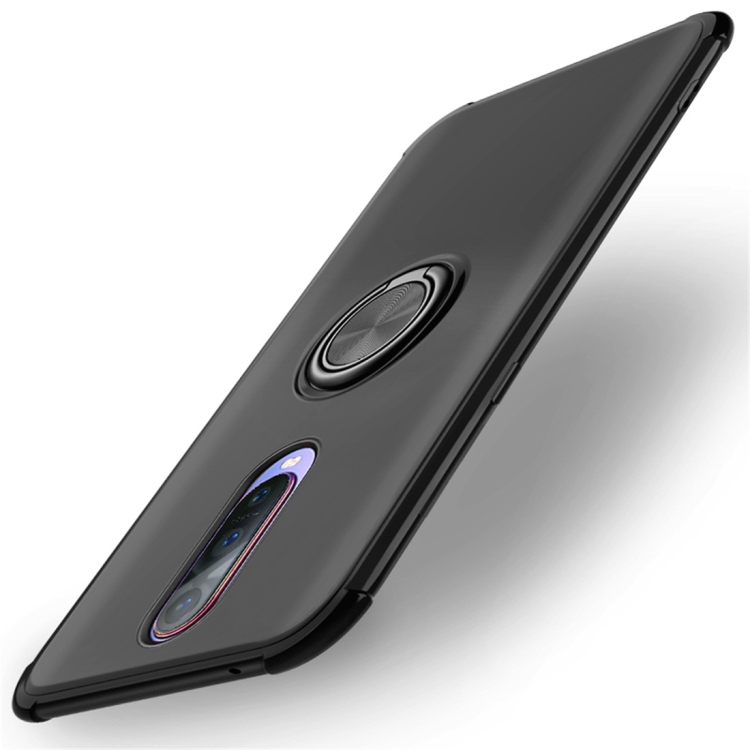 

Shockproof TPU Protective Case for OPPO R17 Pro, with Holder (Black)
