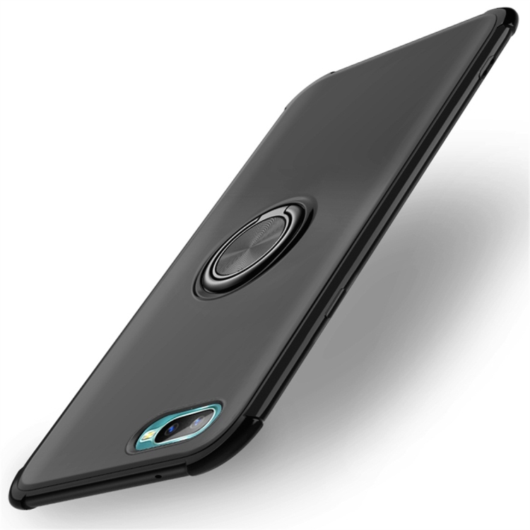 

Shockproof TPU Protective Case for OPPO K1, with Holder (Black)