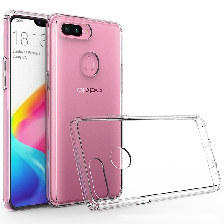 

Scratchproof TPU + Acrylic Protective Case for OPPO R15(Transparent)