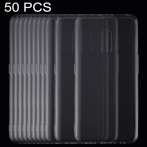 

50 PCS 0.75mm Ultrathin Transparent TPU Soft Protective Case for OPPO Realme X