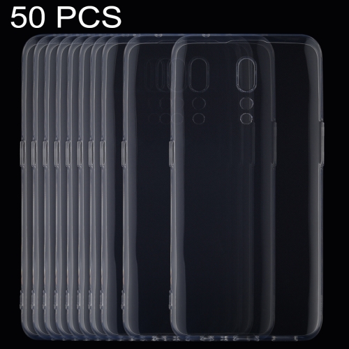 

50 PCS 0.75mm Ultrathin Transparent TPU Soft Protective Case for OPPO Reno Z