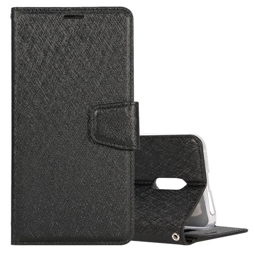 

Silk Texture Horizontal Flip Leather Case for OPPO Reno, with Holder & Card Slots & Wallet & Photo Frame (Black)