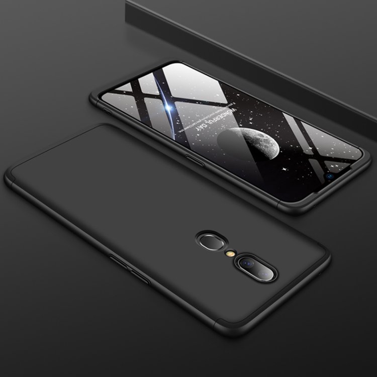 

GKK Three Stage Splicing Full Coverage PC Case for OPPO A9(Black)