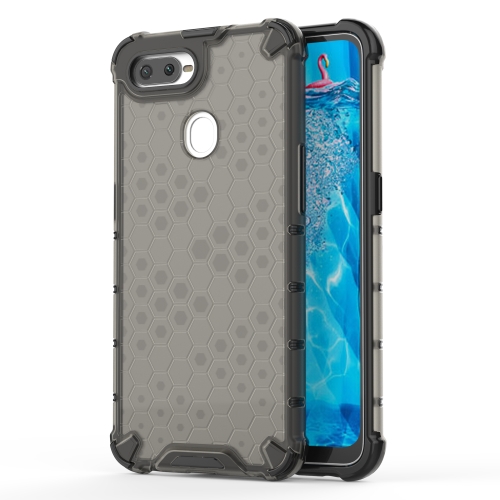 

Shockproof Honeycomb PC + TPU Case for OPPO F9(Black)