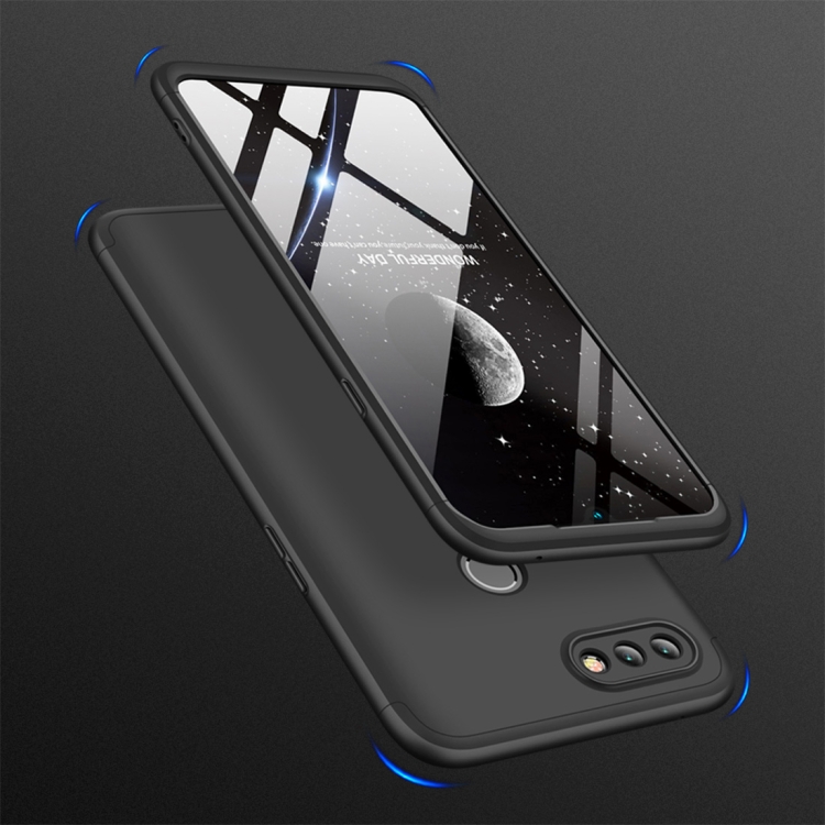 

GKK Three Stage Splicing Full Coverage PC Case for OPPO Realme 2 Pro (Black)