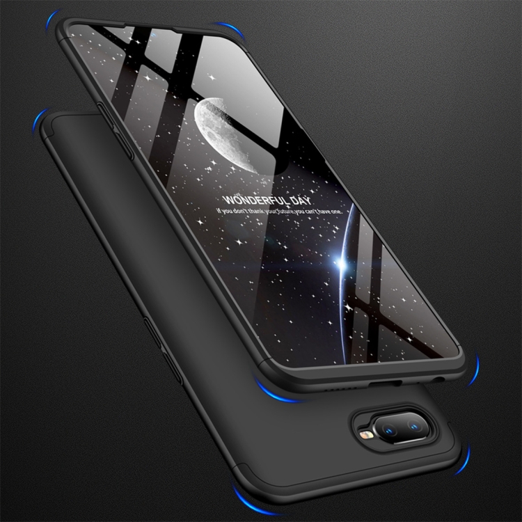 

GKK Three Stage Splicing Full Coverage PC Case for OPPO K1 (Black)