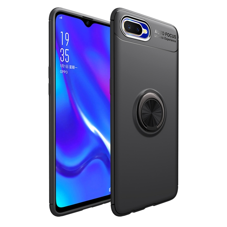 

Shockproof TPU Case for OPPO K1, with Holder (Black)