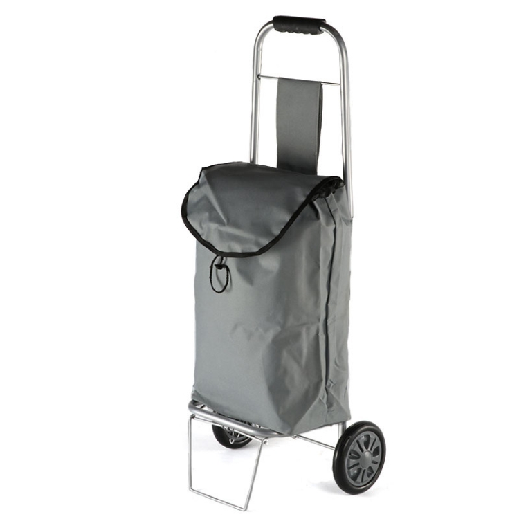 

Portable Foldable Iron Cloth Bag Luggage Truck Hand Cart Shopping Small Trolley Case