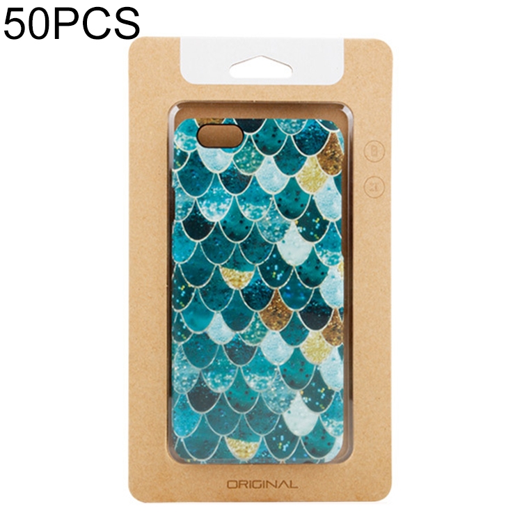 

50 PCS High Quality Cellphone Case Kraft Paper Package Box for iPhone (4.7 inch)Available Size: 148mm x 78mm x 7mm(Gold)