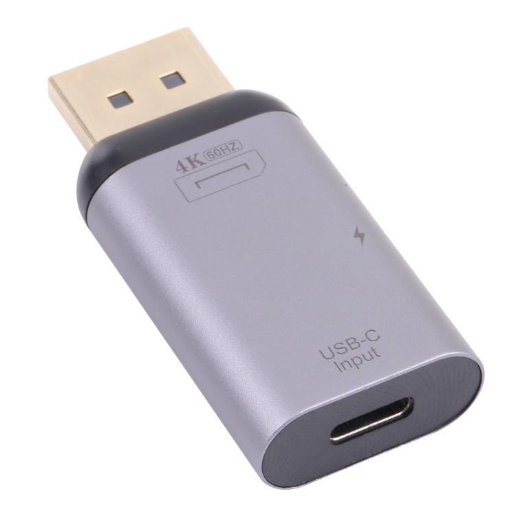 

2 in 1 4K 60Hz DP Male to USB-C / Type-C Charging + USB-C / Type-C Female Adapter