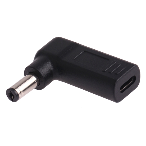 

USB-C / Type-C Female to 5.5 x 2.1mm Male Plug Elbow Adapter Connector