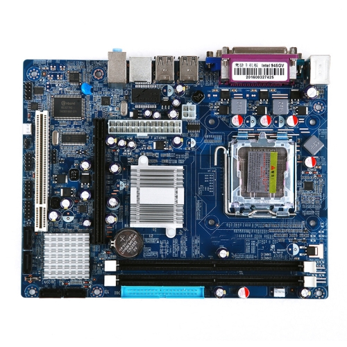 

LGA 775 DDR2 Desktop Computer Motherboard for Intel 945GV Chip, Integrated Sound Card Graphics Card Network Card, Support Single / Dual Core