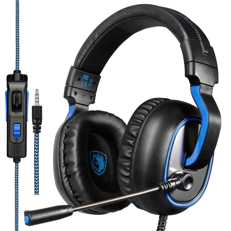 

SADES R4 3.5mm Wired Gaming Headphone with Adjustable Microphone, Horn Diameter: 50mm, Length: 1.5m