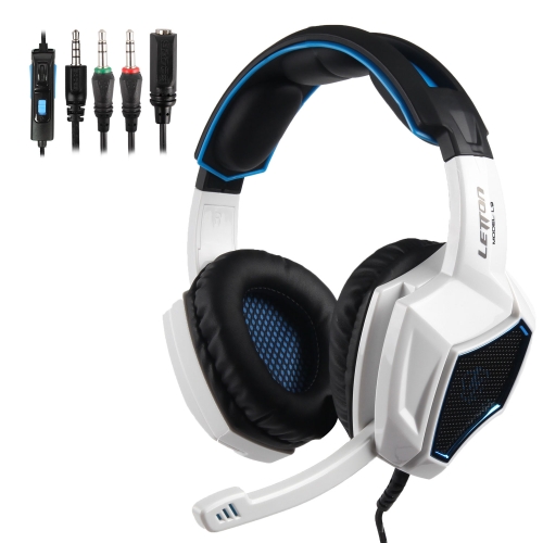 

SADES LETTON L9 3.5mm Metal Woven Mesh Wired Adjustable Gaming Headphone with Hidden Microphone & 1 to 2 3.5mm Audio Cable, Length: 1.5m