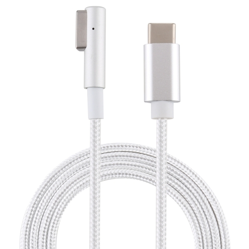 

45W / 60W / 65W / 85W 5 Pin MagSafe 1 (L-Shaped) to USB-C / Type-C PD Charging Cable(White)