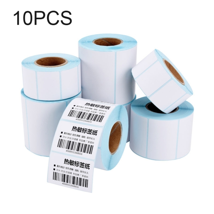 

10 PCS 40x20x1500 Self-adhesive Thermal Barcode Label Paper