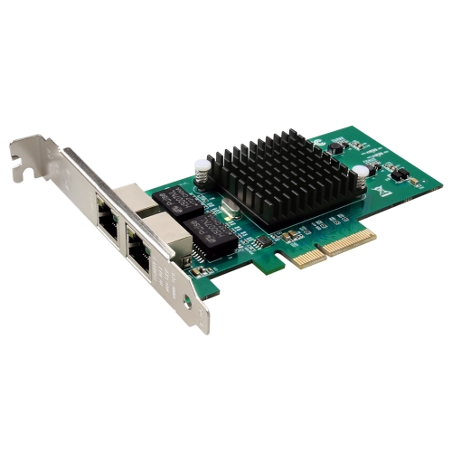 

TXA030 RJ45 LAN Gigabit Network Card 10/100/1000Mbps Intel 82576 PCIe 4X Server Mini Card Adapter
