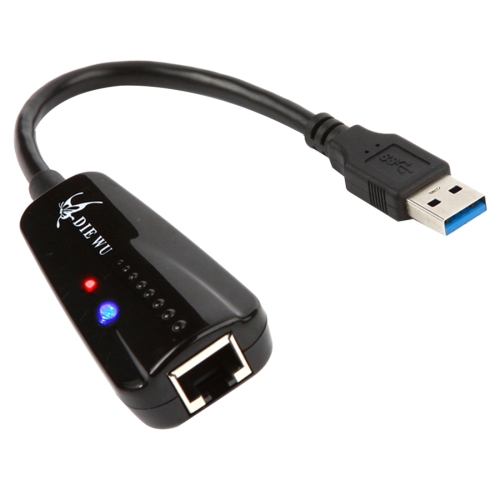 

DIE WU TXA042 Realtek 8153 USB 3.0 to Gigabit Ethernet RJ45 LAN 10/100/1000Mbps Network Card Adapter