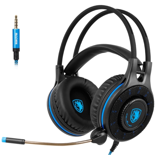 

SADES SA936 3.5mm Plug Gaming Headset with Light Switch & 360-degree Adjustable Microphone, Cable Length: 1.5m