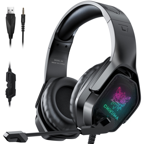 

ONIKUMA X4 RGB Wired Gaming Headphone, Cable Length: about 2.2m (Black)