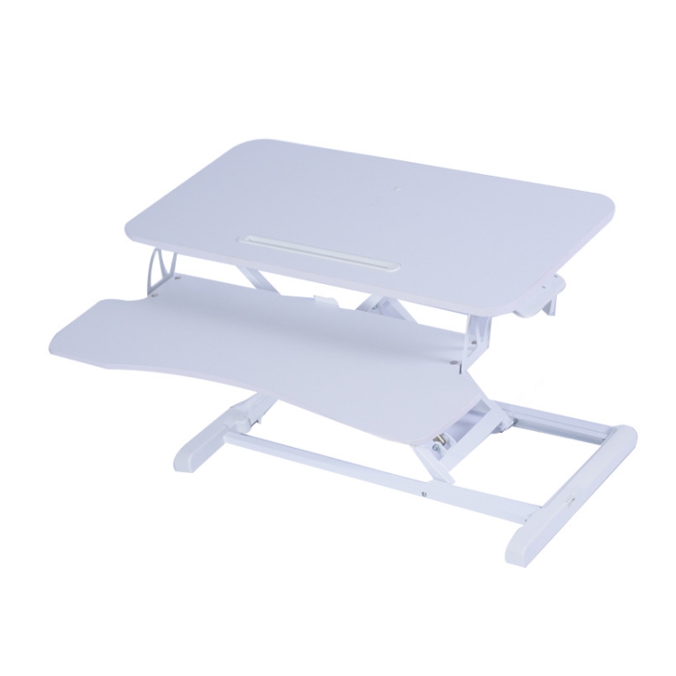 

Foldable Standing and Liftable Computer Desk Workbench(White)