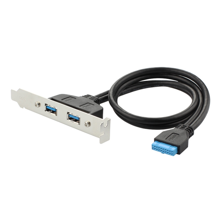 

USB3.0 20P F/2AF PCI Rear Baffle Cable (Black)