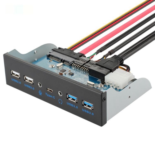 

2 x USB 3.0 + 2 x USB 2.0 + HD Audio + USB-C / Type-C with SATA7+15 Optical Drive Front Panel