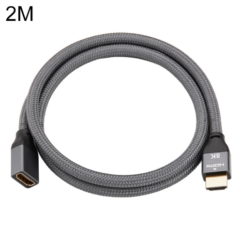 

HDMI 8K 60Hz Male to Female Cable Support 3D Video, Cable Length: 2m