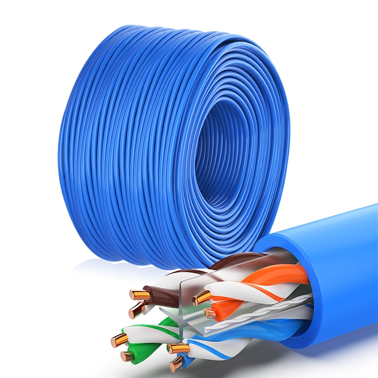 

NUOFUKE 056 CAT 6E 8 Core Oxygen-Free Copper Gigabit Home Network Cable, Cable Length: 300m(Blue)