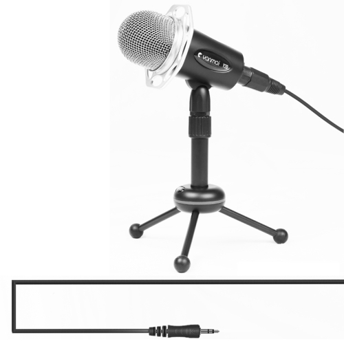 

Yanmai Y20 Professional Game Condenser Microphone with Tripod Holder, Cable Length: 1.8m, Compatible with PC and Mac for Live Broadcast Show, KTV, etc.(Black)