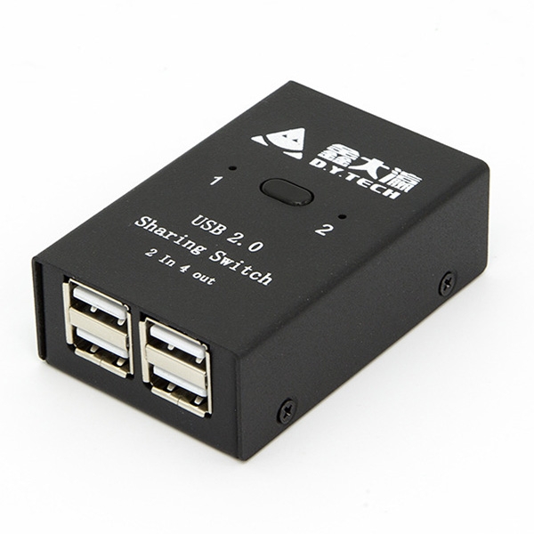 

DY-B046 2 In 4 Out USB 2.0 Sharing Switch USB Flash Printer Adapter