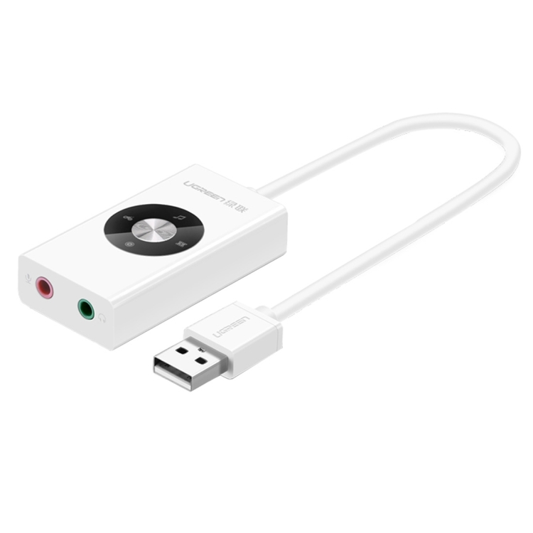 External Sound Card USB to Earphone Headphone Microphone Jack USB Adapter G2
