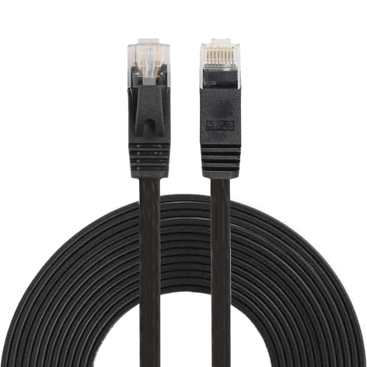 Patch Lead RJ45 Color : Orange Networking Accessories 5m CAT6 Ultra-Thin Flat Ethernet Network LAN Cable Black