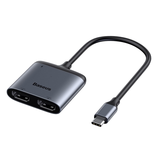 

Baseus CAHUB-I0G Enjoy Series USB-C / Type-C to HDMI x 2 + PD HD Intelligent HUB Adapter(Dark Gray)