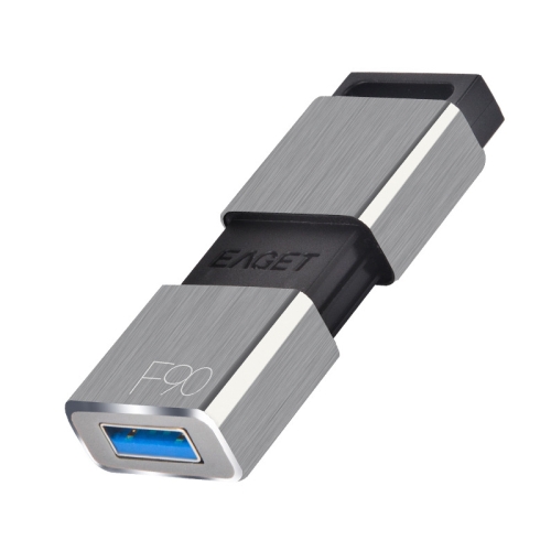 

EAGET F90 256GB High-speed USB 3.0 Push-pull Zinc Alloy U Disk (Silver Grey)