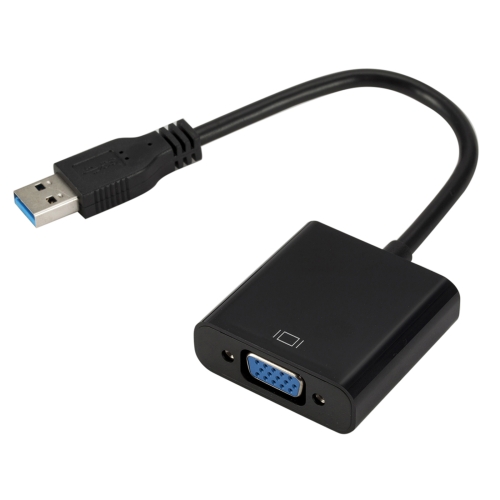 

External Graphics Card Converter Cable USB3.0 to VGA, Resolution: 720P(Black)