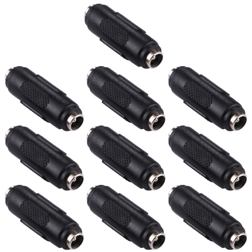 

10 PCS 5.5x2.1mm Female to Female Adapter Connector