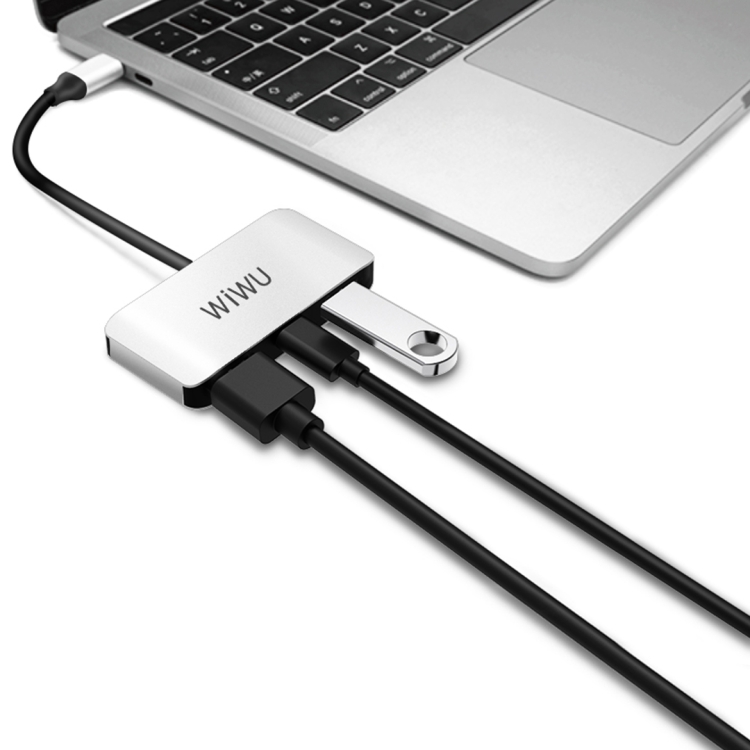 

WIWU C2H Type-C Hub 3 in 1 USB-C / Type-C Multifunctional Extension HUB Adapter